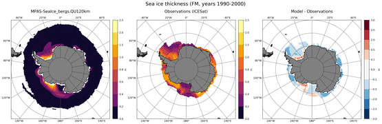 FM Climatology Map of Southern-Hemisphere Sea-Ice Thickness.